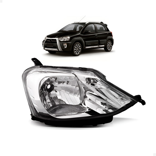Farol Etios Cross 2012 A 2016 Mascara Cromada 1ª Linha Direito/passageiro