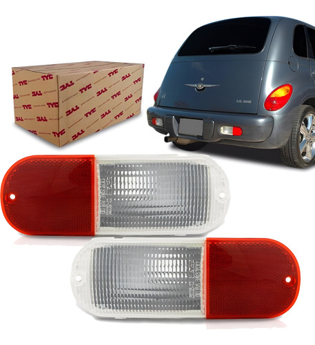 Sinaleira Parachoque Traseiro Para Pt Cruiser 2001 A 2005 Vermelho