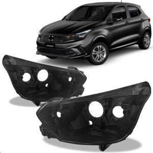 Par Carcaça Farol Dianteiro Argo E Cronos 2017 A 2024