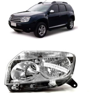Farol Duster 2010 A 2014 Cromado 1ª Linha Esquerdo/motorista