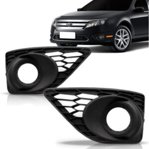 Par Moldura Grade Milha Ford Fusion 2010 2011 2012 Preto