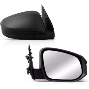 Par Retrovisor Preto Liso Fixo Hilux 2016 A 2019