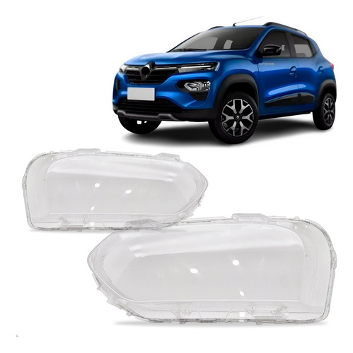 Par Lente Farol Dianteiro Para Renault Kwid 2022 2023 A 2025