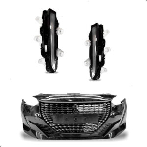 Parachoque Diant. Para Peugeot 208 2020 A 2024 Par Daylight Preto