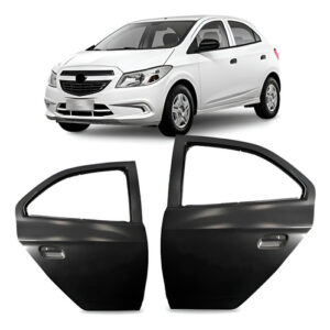 Par Porta Traseira Onix 2013 2014 2015 2016 2017 2018 2019 Preto