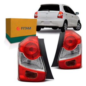 Par Sinaleira Etios Toyota Hatch 2012 13 2014 2015 16 Fitam Vermelho