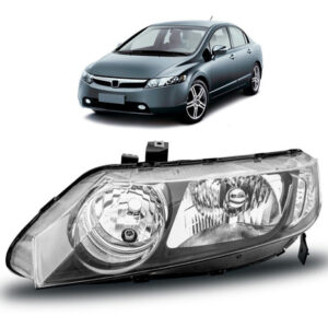 Farol Hnda New Civic 2007 2008 2009 2010 2011 Novo 1ª Linha Esquerdo/motorista