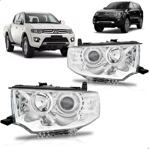 Par Farol Para Mitsubishi L200 Triton 2012 13 14 15 2016
