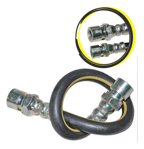 Flexivel De Freio Traseiro 270mm Fusca Disco Brasilia