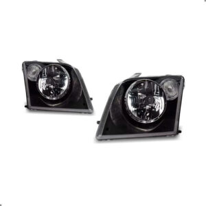 Kit Parachoque Ecosport 2003 2004 A 2007 Com Par Farol - Preto