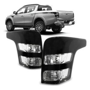 Par Sinaleira Traseira L200 Triton Fume 2017 A 2020 Preto