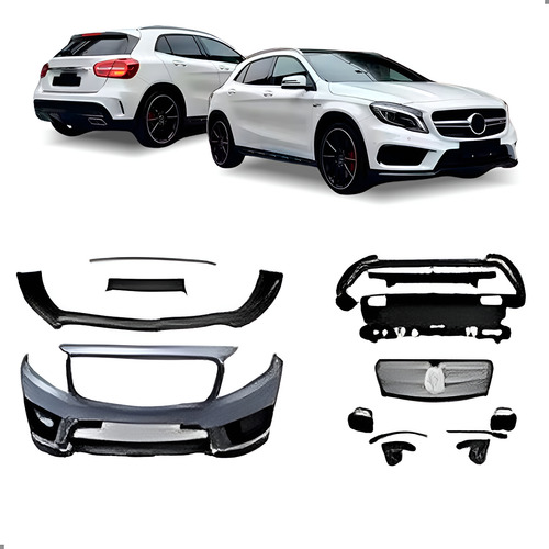 Body Kit Gla 200 2013 A 2019 Para Gla 45 Amg Preto