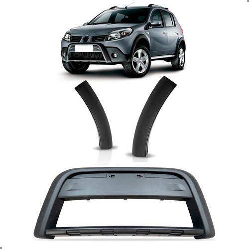 Kit Vão Roda Para Sandero Stepway 2008 A 2011 Com Moldura
