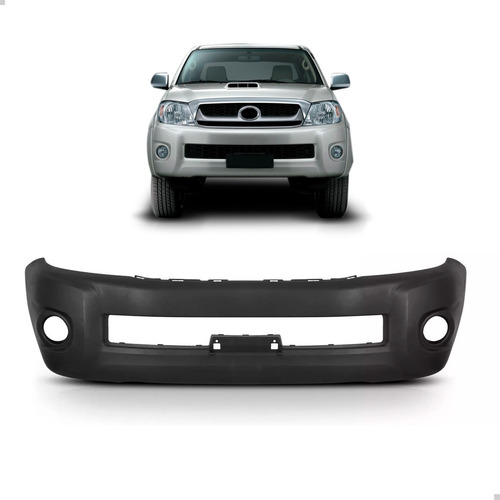 Envolvente Dianteiro Toyota Hilux 2009 A 2012 Com Furo Milha Preto