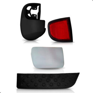 Kit Parachoque L200 Triton 2007 A 2016 Pisante Polaina Le Preto