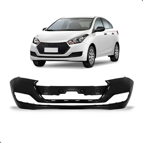 Parachoque Dianteiro Para Hb20 2016 2017 2018 2019 Preto - Preto