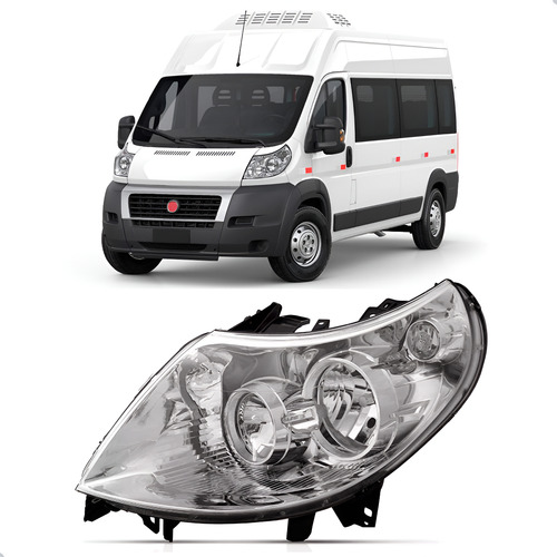 Farol Ducato 2018 2019 2020 2021 2022 1ª Linha Esquerdo/motorista