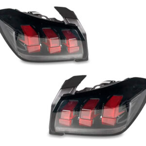 Par Sinaleira Traseira Para Peugeot 208 2020 A 2024 Fume Ambos Lados Vermelho