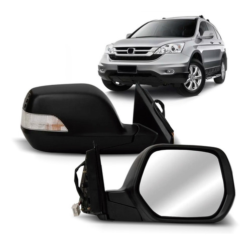 Par Retrovisor Eletrico Crv Com Pisca 2007 2008 09 2010 2011