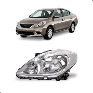 Farol Manual Para Versa 2011 2012 2013 2014 1ª Linha Esquerdo/motorista