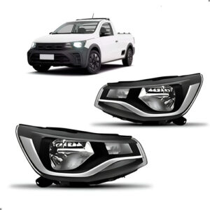 Par Farol Saveiro 2023 2024 2025 Cromado Ambos Lados