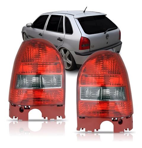 Par Sinaleira Traseira Gol G3 2000 2001 02 03 04 05 Ré Fume Vermelho