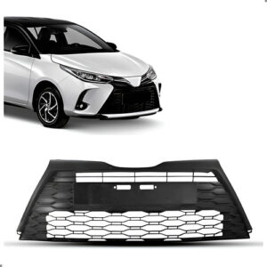 Grade Central Parachoque Dianteiro Para Yaris 2023 2024 2025 Preto