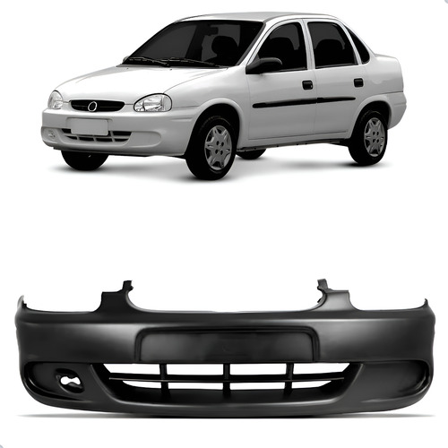 Envolvente Dianteiro Corsa 2000 A 2009 Sem Furo Novo Preto