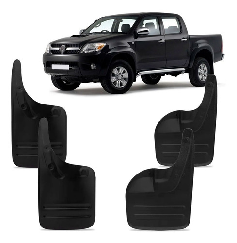 Lameiro Hilux 2005 A 2011 Kit Com 4 Peças