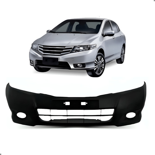 Parachoque Dianteiro Para City 2009 A 2011 2012  1a Linha  Preto