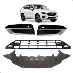 Kit Frente Para Volvo Xc60 2018 A 2021 Com Grades E Spoiler