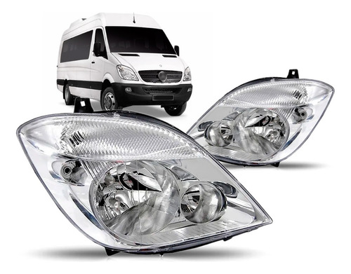 Par Farol Sprinter 2012 A 2016 Com Aux Com Motor