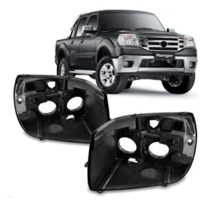 Par Carcaça Farol Para Ford Ranger 2010 2011 2012