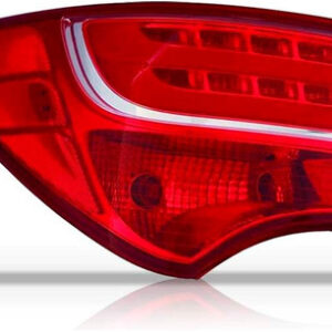 Par Sinaleira Traseira Santa Fe 2014 2015 2016 Canto Com Led Vermelho