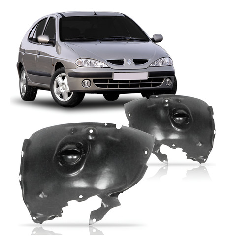 Par Asa Urubu Dianteiro Para Renault Megane Anos 2000 A 2005