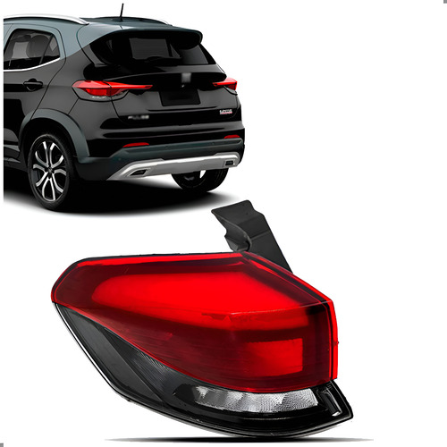 Lanterna Para Fiat Pulse 22 23 24 25 Canto Com Led 1ª Linha Esquerdo/motorista Vermelho