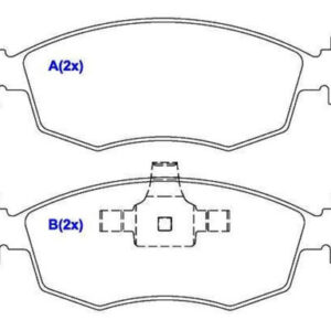 Kit Pastilha Dianteira Para Argo/cronos/doblo/grand Siena/..
