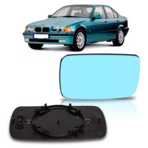 Par Lente Retrovisor Bmw Serie 3 92 A 98 Azul S/ Aquecimento