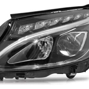 Par Farol Para Mercedes C180 2015 A 2018 Com Led Sem Reator