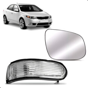 Kit Lente Retrovisor Para Cerato 2009 A 2013 Pisca Direito