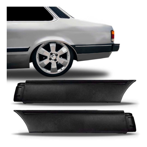 Par Polaina Parachoque Traseiro Chevette 1987 A 1994