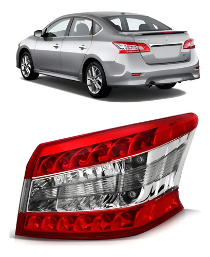 Lanterna Traseira Canto Sentra 2014 A 2016 C/ Led 1ª Linha Direito