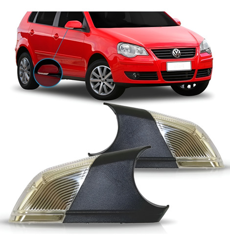 Par Sinaleira Retrovisor Polo 2007 2008 2009 2010 2011 2012