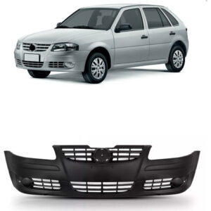 Parachoque Dianteiro Gol Giv 2006 A 2008 Preto Liso S/ Furo