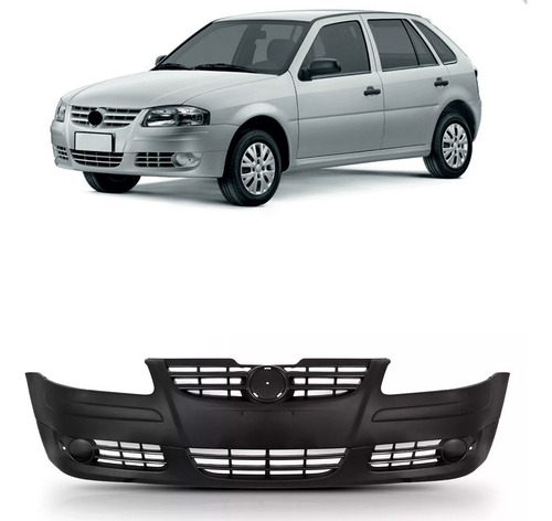 Parachoque Dianteiro Gol Giv 2006 A 2008 Preto Liso S/ Furo