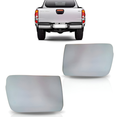 Par Envolvente Traseiro L200 Triton 2007 A 2016 Sem Pisante Direito + Esquerdo