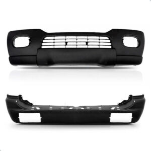 Kit Parachoque Dianteiro E Traseiro Pajero Sport 2000 A 2004 Preto