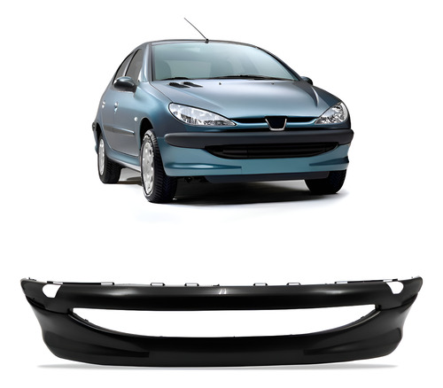 Envolvente Dianteiro Peugeot 206 1999 A 2004 Sem Furo Novo Preto