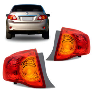 Par Sinaleira Corolla 2008 2009 2010 2011 Traseira Canto Vermelho