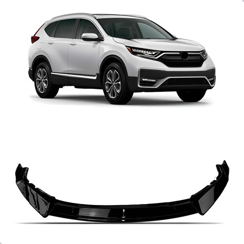 Spoiler Parachoque Dianteiro Para Honda Crv 2021 (pintura) Preto